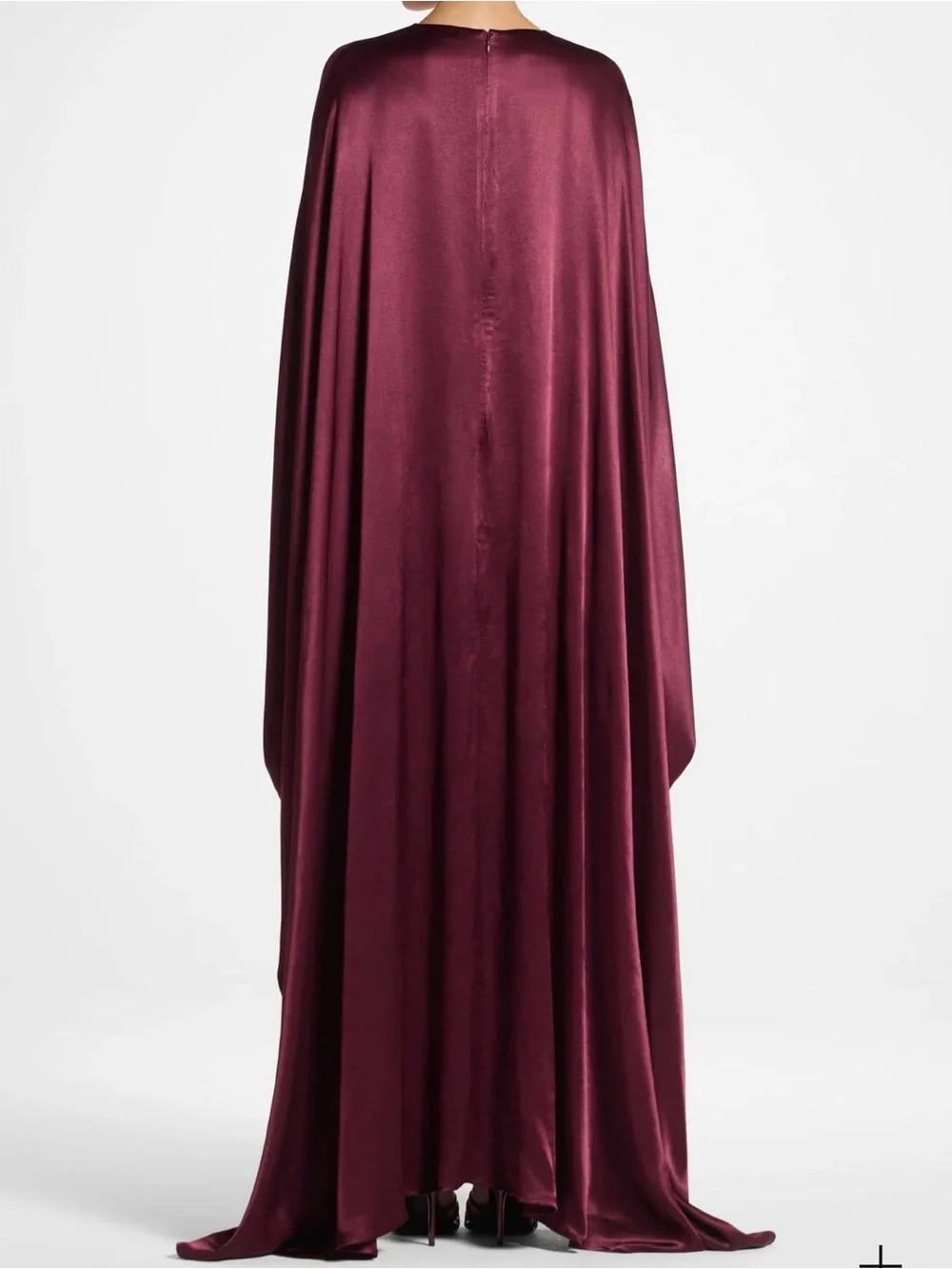 Veiled Selene Silk Butterfly Maxi Dress Kaftan Abaya - Picture 2 of 3